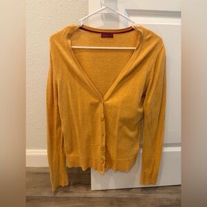 Merona Yellow Cardigan | Size M